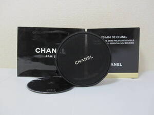 ＊CHANEL＊シャネル コスメポーチ 小物入れ ミラー 鏡 2点セット 円形メッシュポーチ 箱 ショップ紙袋付き 未使用品