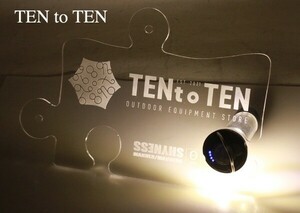 TENt o TEN マナーアカウントボード テントテン キャンプ アウトドア ゴールゼロ 看板 ガレージブランド アシモクラフト サンゾー工務店