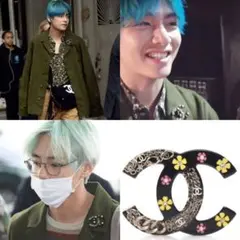 激レア BTS V テテ着用 CHANEL シャネル ブローチ 刻印あり