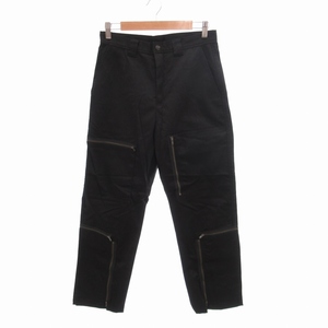 未使用品 モンキータイム MONKEY TIME アローズ TWILL FLIGHT PANTS フライトパンツ ミリタリー テーパード ジップフライ M 黒