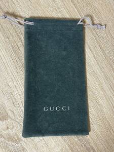 新品　グッチ　メガネ　サングラス　ケース / グリーン　ベロア　GUCCI