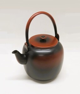 hawi3220-1 521 銅製 腰黒 水注 水次 薬缶 やかん 茶道具 煎茶道具 工芸品 金属工芸