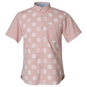 INHABITANT インハビタント 【DOTシャツ】IH332SS36 ピンク水玉 XXSsize 新品正規 レディース 半袖シャツ