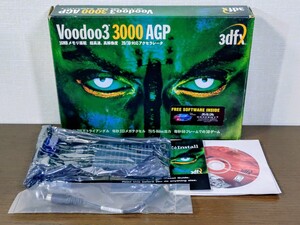 ビデオカード 3dfx Voodoo3 3000 AGP16MB 3Dゲーム 当時物 レア 絶版 アクセラレータ ブードゥ 現状品