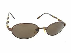 1円 ■美品■ FENDI フェンディ MOD.SL7163 49 COL.F37 サングラス メガネ 眼鏡 レディース メンズ ブラウン系× FB2062