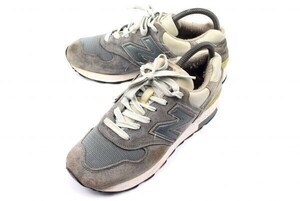 希少モデル★USA製★new balance★M1400【24.0/灰系】レディース/ローカットスニーカー/スエード×メッシュ×レザー/ニューバランス◆J-189