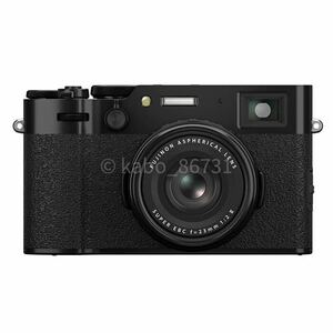 【新品正規品】FUJIFILM X100VI ブラック（富士フィルム BLACK 黒 カメラ デジカメ デジタルカメラ コンデジ）