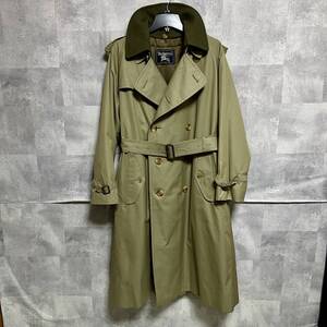 90s 超極上品●奇跡の逸品 バーバリー 英国製 トレンチ21 一枚袖 コットン100 フルset Burberry