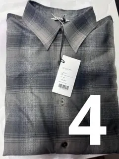 AURALEE SUPER LIGHT WOOL CHECK SHIRT