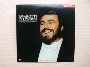 ＊【レーザー】ルチアーノ・パヴァロッティ／PAVAROTTI IN LONDON　オペラ・アリア集（MC-166-15PA）（日本盤）