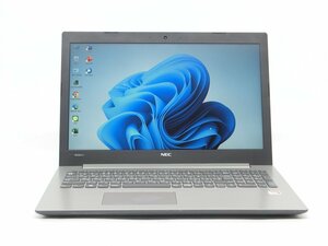 2018年発売/Win11H/カメラ内蔵/中古/15.6型/ノートPC/新品SSD256GB/8GB/AMD A6-9220/NEC　NS20A/J　 WPS office搭載　HDMI/USB3.0