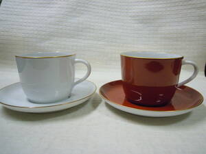  カップ＆ソーサ　NORITAKE 2客セット　ノリタケ　コーヒーカップ　　