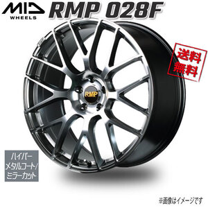 マルカ M.I.D RMP 028F ハイパーメタルコート/ミラーカット 20インチ 5H114.3 8.5J+38 4本 73 業販4本購入で送料無料