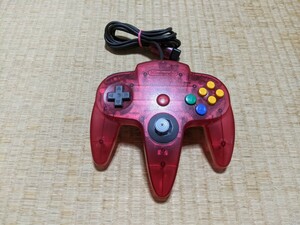 ニンテンドー64 コントローラー クリアレッド