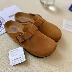 BIRKENSTOCK ビルケンシュトック Boston ボストンスエードサンダル トープ Taupe 靴 くり色 レーディス