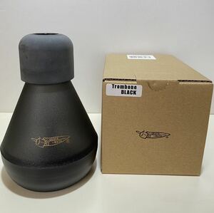 新品同様！okura + mute トロンボーン用 オクラ プラクティス ミュート 黒 black trombone