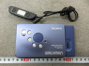 K155【1-12】▼ SONY ソニー WALKMAN ウォークマン ポータブルカセットプレーヤー WM-EX707 動作未確認 ジャンク