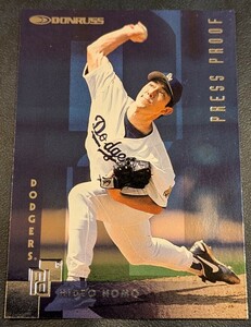 【1996 DONRUSS】PRESS PROOF ロサンゼルス・ドジャース 野茂英雄【2,000枚限定】