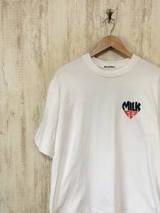 489☆【クルーネック ロゴTシャツ】MILKFED ミルクフェド 白