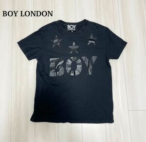 ★BOY LONDON ボーイロンドン Tシャツ Uネック ブラック M 即決★