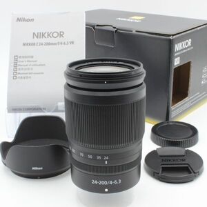 【極美品】 Nikon ニコン NIKKOR Z 24-200mm f4-6.3 VR 元箱 付属品 付き nikon NIKON 52005