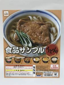 食品サンプルキーチェーン　うどん編　DP　台紙