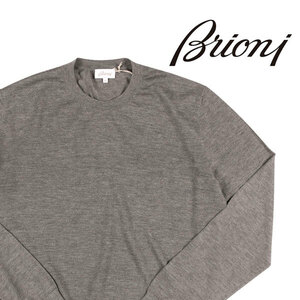 brioni（ブリオーニ） 丸首セーター UMQ90L O7K13 グレー 58 24045 【A24056】 / 大きいサイズ uts2420