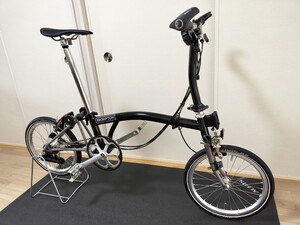 【美品】BROMPTON ブロンプトン 2017年 S6LX チタンモデル Eバージョン(泥除け外し) スターダストブラック