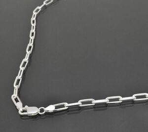 ネックレス チェーン シルバー925 4面カットロング小豆チェーン 幅5.0mm 長さ50cm｜鎖 銀 Silver アクセサリー メンズ