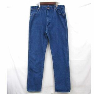 80s 90s USA製 Wrangler サイズ W36 L36 13MWZ デニム パンツ ストレート ジーンズ ブルー ラングラー 古着 ビンテージ 4A1113