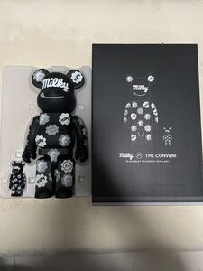 BE@RBRICK 100％ & 400％ BLACK ベアブリック フラグメント 不二家 ペコちゃん ミルキー　ブラック　fragment MILKY THE CONVENI MILKY 