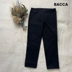 BACCA バッカ 【36】 裾ボタンクロップドパンツ コットン100% 日本製