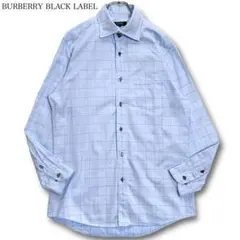 Lサイズ★ BURBERRY BLACK LABEL チェックシャツ