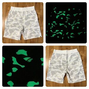 ★蓄光★ XXL City camo スウェット ハーフパンツ ショーツ a bathing ape BAPE sweat shorts エイプ ベイプ アベイシングエイプ 2XL w8