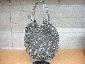 69314AT 【本物保証】ANTEPRIMA アンテプリマ ラウンド ワイヤーバッグ ブラック系 パール WIREBAG ハンドバッグ スモール