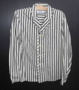 ●美品◆ UNUSED アンユーズド ストライプ パジャマシャツ ジャケット 2 Stripe pajama shirt US0622