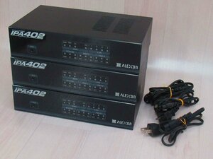 ▲ALEXON IPA402 3台セット アレクソン IP電話アダプタ 保証有 XY 15444#