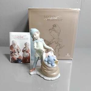 コレクション★LLADRO★リヤドロ 箱付き 陶器 置物 フィギュリン 夢いっぱいの袋 Santa