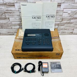 ☆美品・1円〜☆ Roland ローランド MC-50 MICRO COMPOSER マイクロコンポーザー MIDIシーケンサー フロッピーディスク 付属