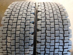 B62 2023年製 約7.5-8分山 送料無料【215/70R17.5 123/121】ブリヂストン W970 スタッドレス 2本