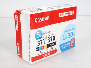 1円～/未開封・未使用品★Canon キヤノン インクタンク BCI-371XL(BK/C/M/Y)+BCI-370XL マルチパックV 大容量 キャノン 純正 5色 E136