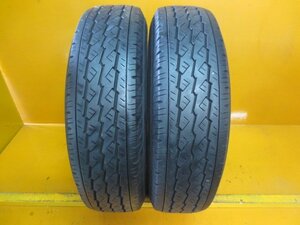 ☆スピスタ☆タイヤ　ブリヂストン　V600　195/80R15 107/105 LT　2本　15T1899　中古　22