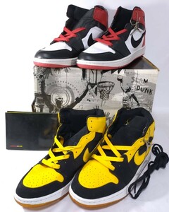 ▲未使用 経年劣化有▲スニーカー NIKE ナイキ 【AIR JORDAN1BMP】「エアジョーダン1」２足▲ US10 28cm送140▲オールドラブ ニューラブ 