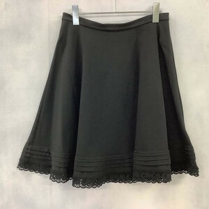 RED VALENTINO レッドヴァレンティノ スカート ひざ丈 フレア ブラック系 M [PT14443]