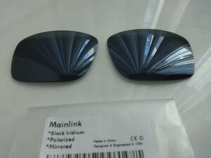 処分価格！★オークリー MAIN LINK メインリンク用 カスタム偏光 レンズ BLACK IRIDIUM Color 新品 POLARIZED MAINLINK