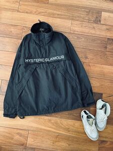 美品○HYSTERIC GLAMOUR ヒステリックグラマー○長袖　アノラック　プルオーバー　ジャケット　ウィンドブレーカー　トップス　日本製