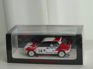 1/43 Sparkスパーク Lancia DeltaランチアデルタHF Integrale16V ＃14 7位 ラリースペインCatalunya Costa Brava 1991 S9012