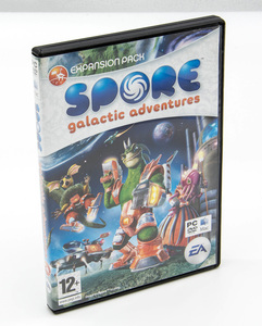 EA SPORE スポア 拡張パック galactic adventures Windows Macintosh DVD-ROM 中古 英語版 シリアル付き キズ多数あり