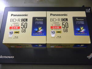 Panasonic　録画用 BD-R DL　50GB　20枚組　日本製　新品未使用品