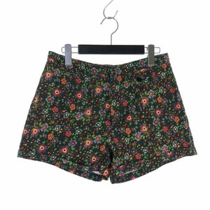 イザベル マラン エトワール ISABEL MARANT ETOILE フラワー プリント ショートパンツ 花柄 38 黒 ブラック レディース